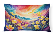 Load image into Gallery viewer, Freesia in Color Fabric Decorative Pillow