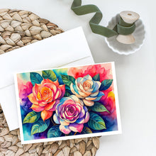 Load image into Gallery viewer, Gardenias in Color Greeting Cards -  Blank Note Cards – 8-Pack of Artist-Designed Cards with Envelopes