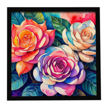 Load image into Gallery viewer, Gardenias in Color Framed Metal Print