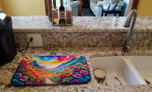 Load image into Gallery viewer, Geraniums in Color Dish Drying Mat
