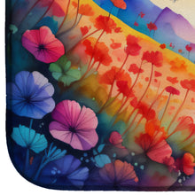 Load image into Gallery viewer, Geraniums in Color Dish Drying Mat
