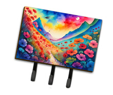 Load image into Gallery viewer, Geraniums in Color Leash or Key Holder
