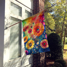 Load image into Gallery viewer, Gerbera Daisies in Color House Flag