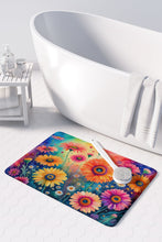 Load image into Gallery viewer, Gerbera Daisies in Color Memory Foam Kitchen Mat