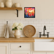 Load image into Gallery viewer, Gladiolus in Color Framed Metal Print