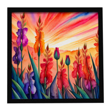 Load image into Gallery viewer, Gladiolus in Color Framed Metal Print