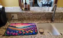 Load image into Gallery viewer, Hyacinths in Color Dish Drying Mat