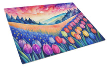 Load image into Gallery viewer, Hyacinths in Color Glass Cutting Boards – Durable, Decorative Kitchen Art Large