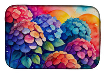 Load image into Gallery viewer, Hydrangeas in Color Dish Drying Mat
