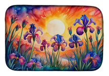 Load image into Gallery viewer, Iris in Color Dish Drying Mat
