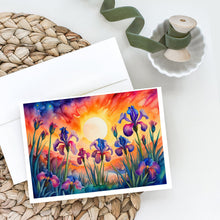 Load image into Gallery viewer, Iris in Color Greeting Cards -  Blank Note Cards – 8-Pack of Artist-Designed Cards with Envelopes