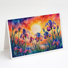 Load image into Gallery viewer, Iris in Color Greeting Cards -  Blank Note Cards – 8-Pack of Artist-Designed Cards with Envelopes