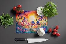 Load image into Gallery viewer, Iris in Color Glass Cutting Boards – Durable, Decorative Kitchen Art Large