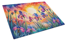 Load image into Gallery viewer, Iris in Color Glass Cutting Boards – Durable, Decorative Kitchen Art Large
