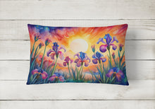 Load image into Gallery viewer, Iris in Color Fabric Decorative Pillow