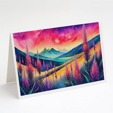 Load image into Gallery viewer, Liatris in Color Greeting Cards -  Blank Note Cards – 8-Pack of Artist-Designed Cards with Envelopes
