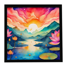 Load image into Gallery viewer, Lotus in Color Framed Metal Print