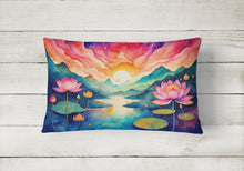 Load image into Gallery viewer, Lotus in Color Fabric Decorative Pillow