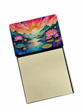 Load image into Gallery viewer, Lotus in Color Sticky Note Holder- Refiilable Desk Accessory Note Pad