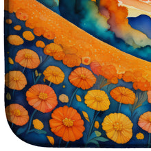Load image into Gallery viewer, Marigolds in Color Dish Drying Mat