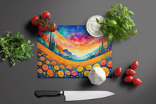 Load image into Gallery viewer, Marigolds in Color Glass Cutting Boards – Durable, Decorative Kitchen Art Large