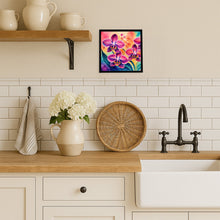 Load image into Gallery viewer, Orchids in Color Framed Metal Print