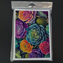 Load image into Gallery viewer, Ornamental Kale in Color Greeting Cards -  Blank Note Cards – 8-Pack of Artist-Designed Cards with Envelopes