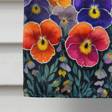 Load image into Gallery viewer, Pansies in Color House Flag