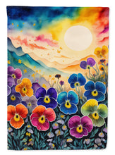 Load image into Gallery viewer, Pansies in Color House Flag