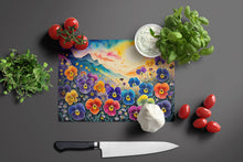 Load image into Gallery viewer, Pansies in Color Glass Cutting Boards – Durable, Decorative Kitchen Art Large