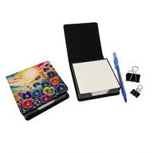 Load image into Gallery viewer, Pansies in Color PU Leather Note Paper Holder