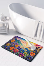 Load image into Gallery viewer, Pansies in Color Memory Foam Kitchen Mat