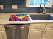 Load image into Gallery viewer, Peonies in Color Dish Drying Mat