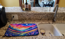 Load image into Gallery viewer, Periwinkles in Color Dish Drying Mat
