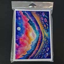 Load image into Gallery viewer, Periwinkles in Color Greeting Cards -  Blank Note Cards – 8-Pack of Artist-Designed Cards with Envelopes