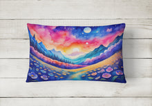 Load image into Gallery viewer, Periwinkles in Color Fabric Decorative Pillow