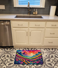 Load image into Gallery viewer, Petunias in Color Memory Foam Kitchen Mat