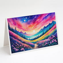 Load image into Gallery viewer, Phlox in Color Greeting Cards -  Blank Note Cards – 8-Pack of Artist-Designed Cards with Envelopes