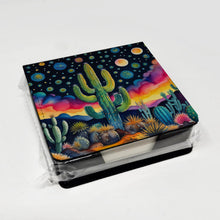 Load image into Gallery viewer, Queen of the Night Cactus in Color PU Leather Note Paper Holder