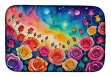Load image into Gallery viewer, Roses in Color Dish Drying Mat