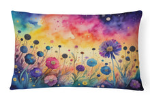 Load image into Gallery viewer, Scabiosa in Color Fabric Decorative Pillow