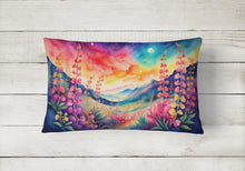 Load image into Gallery viewer, Snapdragon in Color Fabric Decorative Pillow