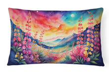 Load image into Gallery viewer, Snapdragon in Color Fabric Decorative Pillow
