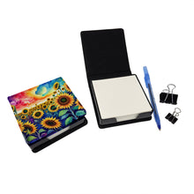 Load image into Gallery viewer, Sunflowers in Color PU Leather Note Paper Holder