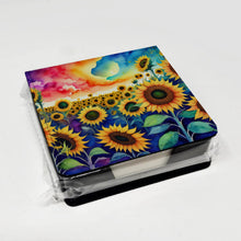 Load image into Gallery viewer, Sunflowers in Color PU Leather Note Paper Holder