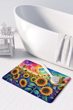 Load image into Gallery viewer, Sunflowers in Color Memory Foam Kitchen Mat