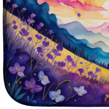 Load image into Gallery viewer, Violets in Color Dish Drying Mat