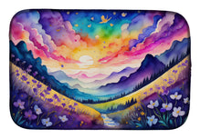 Load image into Gallery viewer, Violets in Color Dish Drying Mat