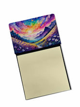 Load image into Gallery viewer, Violets in Color Sticky Note Holder- Refiilable Desk Accessory Note Pad