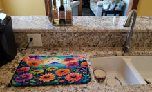 Load image into Gallery viewer, Zinnias in Color Dish Drying Mat
